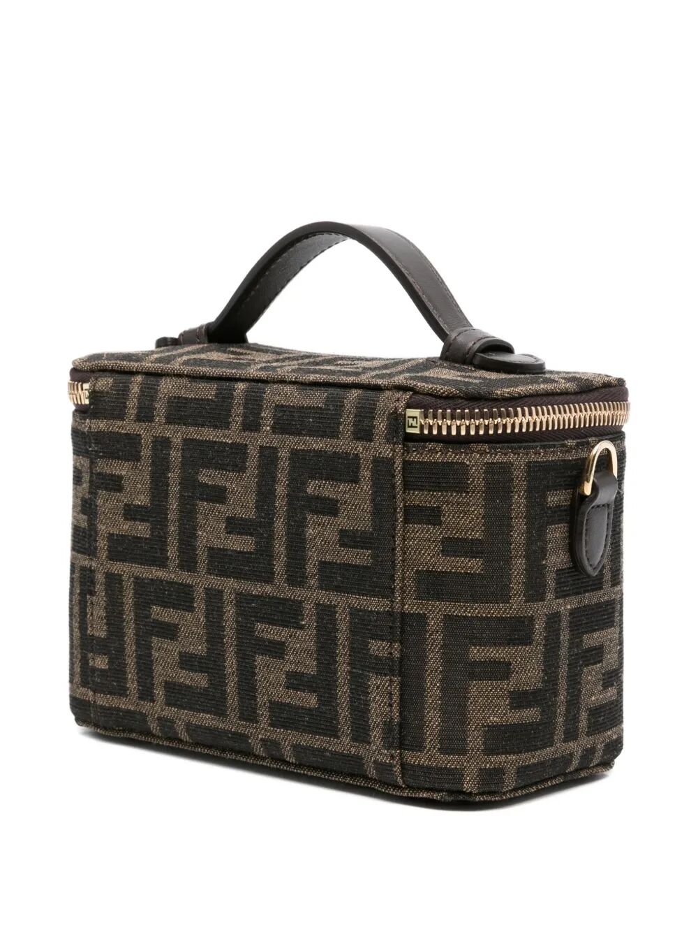 Fendi Women Fendi Vanity Ff Jacquard Fabric Bag