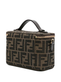 Fendi Women Fendi Vanity Ff Jacquard Fabric Bag