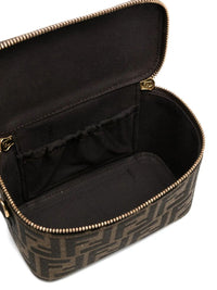Fendi Women Fendi Vanity Ff Jacquard Fabric Bag