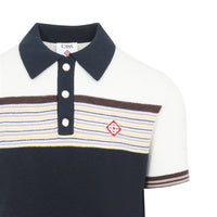 Casablanca Cafe Stripe Polo Shirt Men
