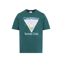 Casablanca Tennis Club Icon Printed Classic T-Shirt Men