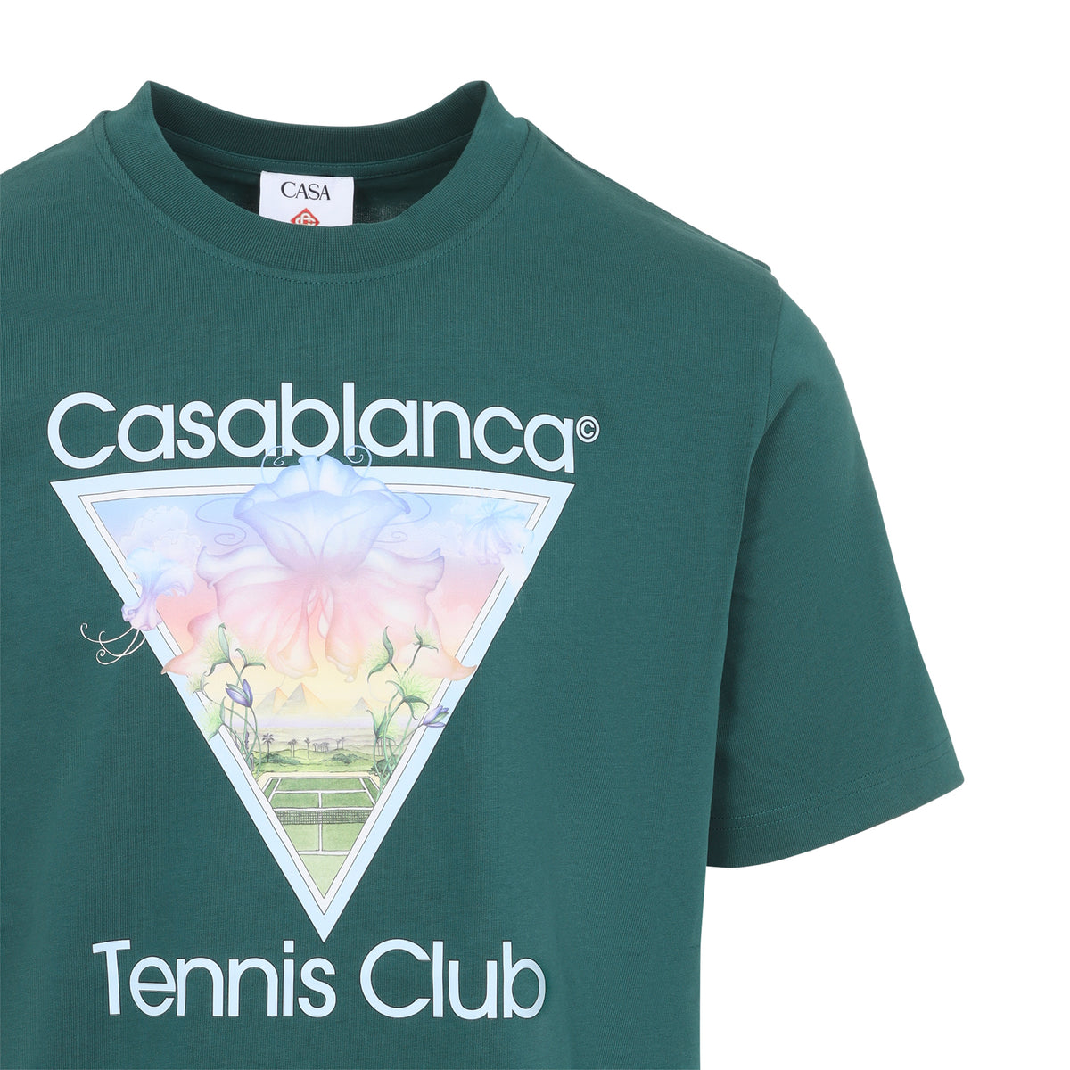 Casablanca Tennis Club Icon Printed Classic T-Shirt Men