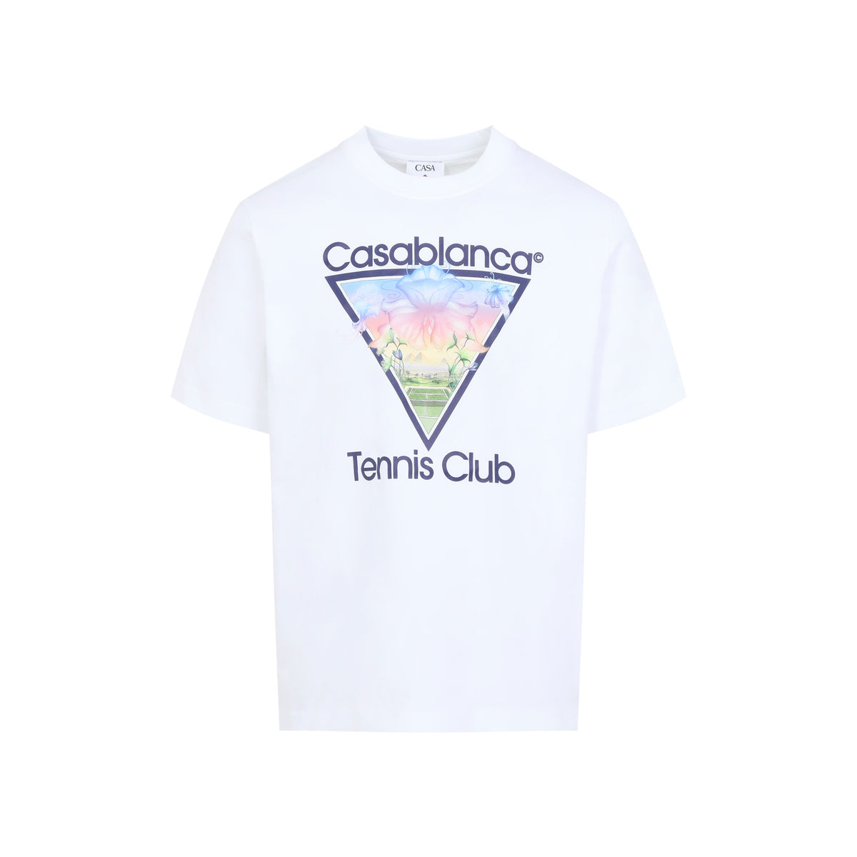 Casablanca Tennis Club Icon Printed Classic T-Shirt Men
