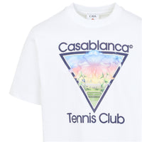 Casablanca Tennis Club Icon Printed Classic T-Shirt Men