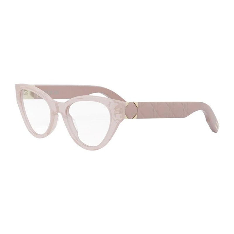 Dior Dior Eyeglasses Cat Eye Full Rim, Shiny Blue Frame and Clear Demo Lens Lens LADY95.22OB1I3000