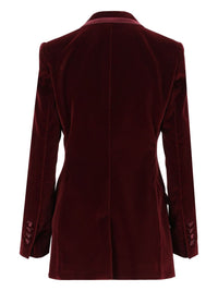 Dolce & Gabbana Women Turlington Single-Breasted Velvet Jacket