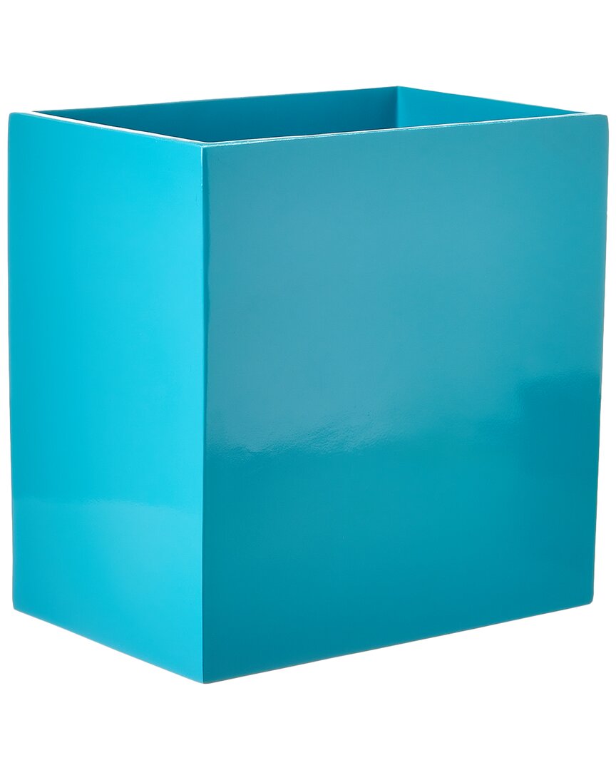 Jonathan Adler Lacquer Wastebasket Blue