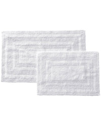 Nautica Logan 2Pc White Bath Rug Set