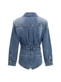 SELF-PORTRAIT Self-Portrait Women Rhinestone Denim Jacket