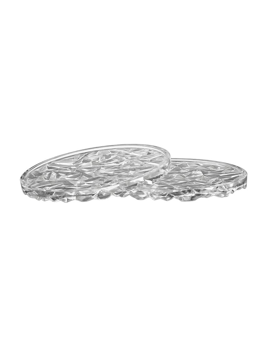 Kosta Boda Handmade Small Carat Coaster 2-Pack