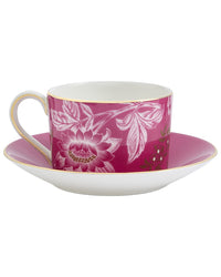 Wedgwood Wonderlust Pink Tonquin Teacup & Saucer Set