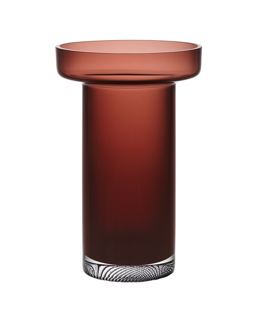 Kosta Boda Handmade Limelight Rose Caramel Vase
