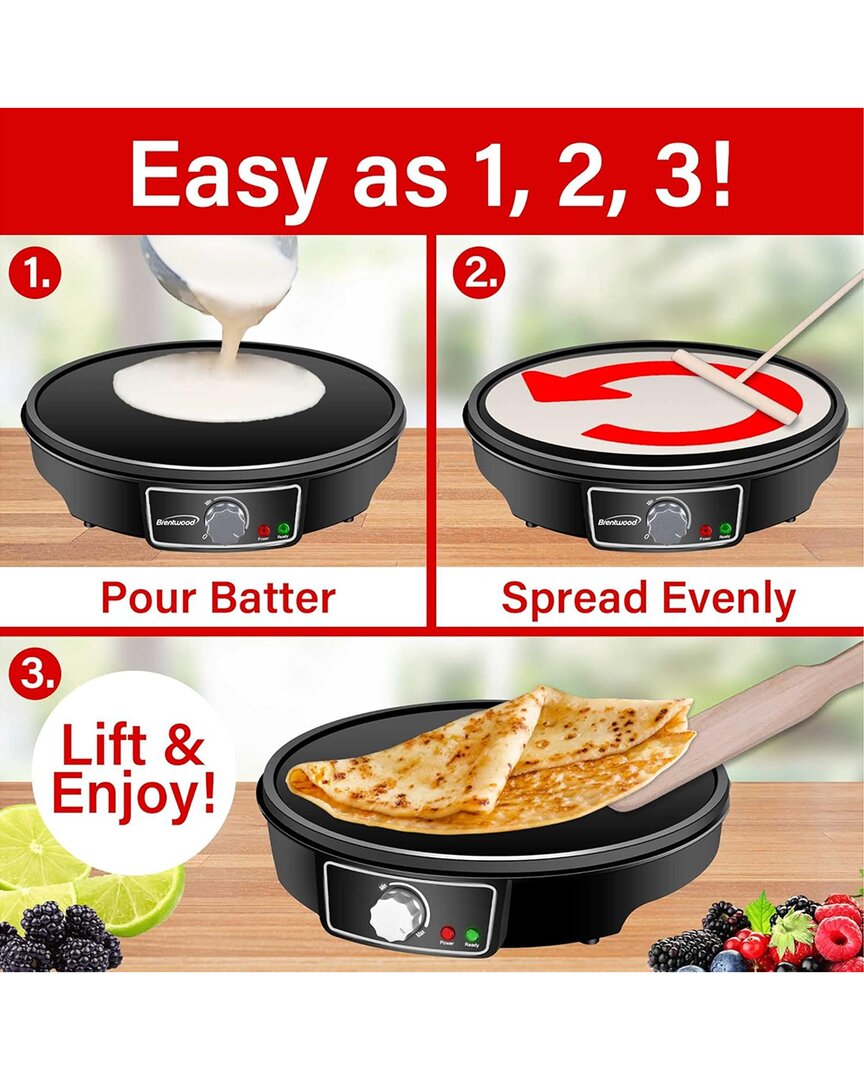 Brentwood Brentwood 12In Electric Non-Stick Crepe Pancake Maker