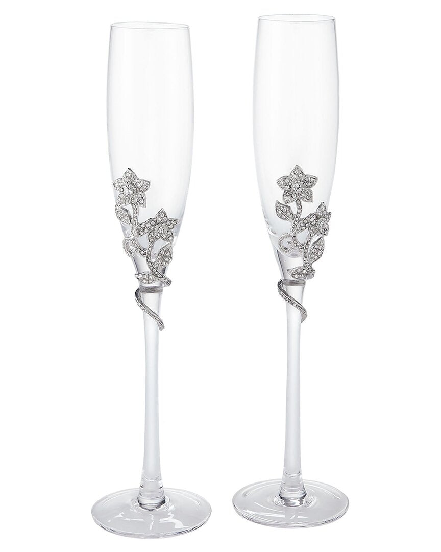 Olivia Riegel Set Of 2 Flora Flutes Silver