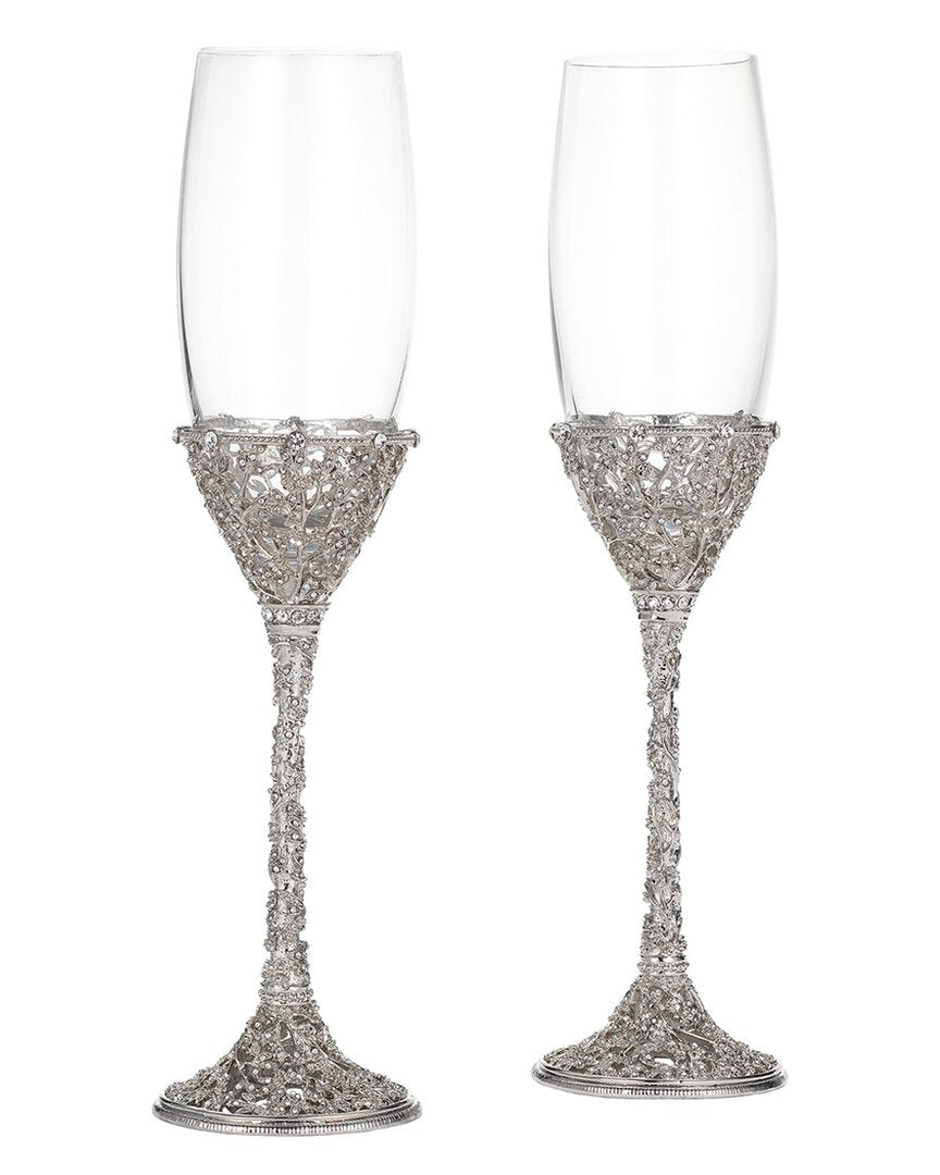 Olivia Riegel Set Of 2 Isadora Flutes Silver