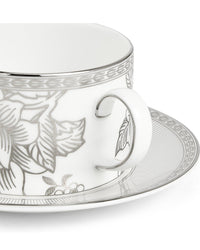 Wedgwood Silver Tonquin Teacup Saucer
