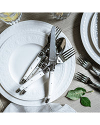 Jean Dubost 24Pc Flatware Set In Black Tray