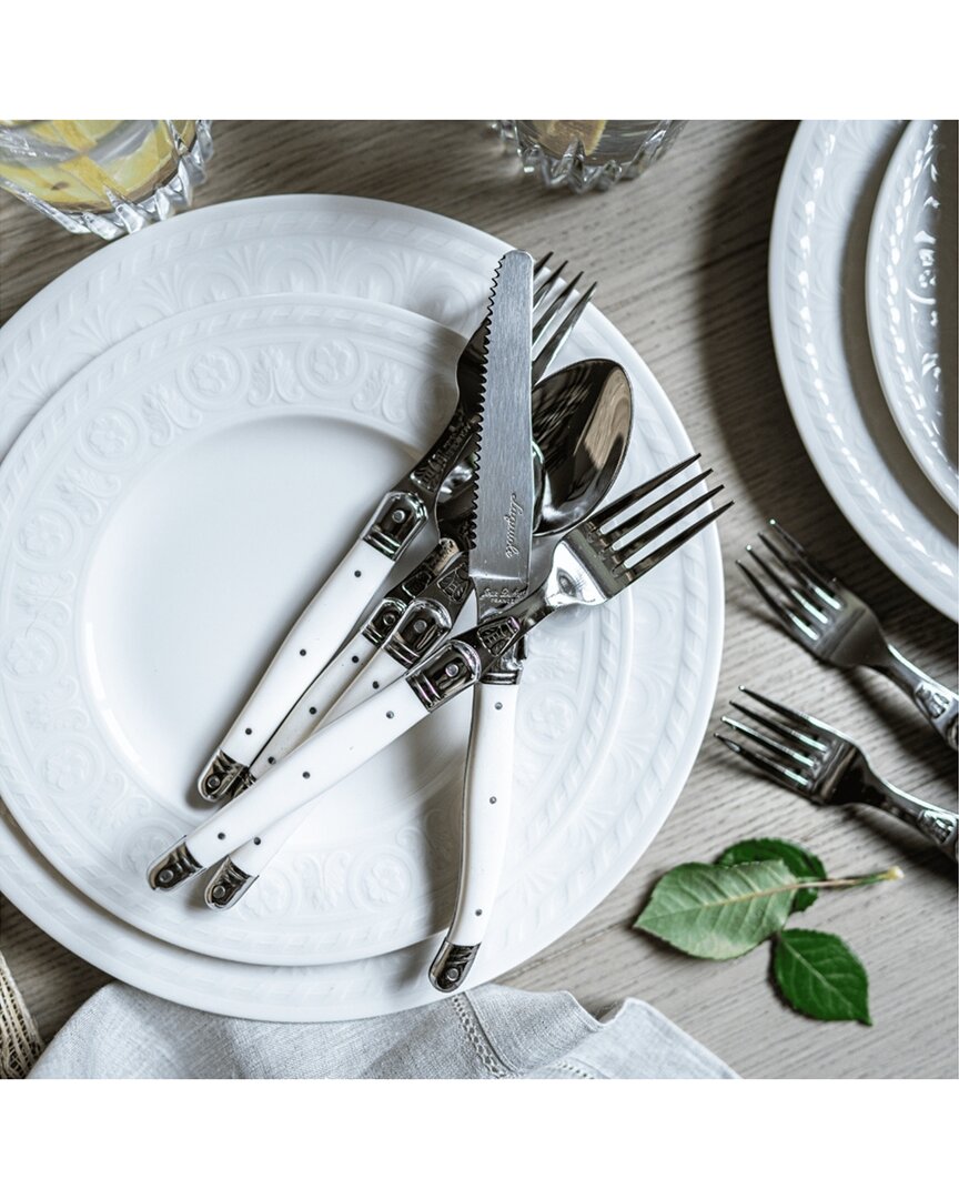 Jean Dubost 24Pc Flatware Set In Black Tray
