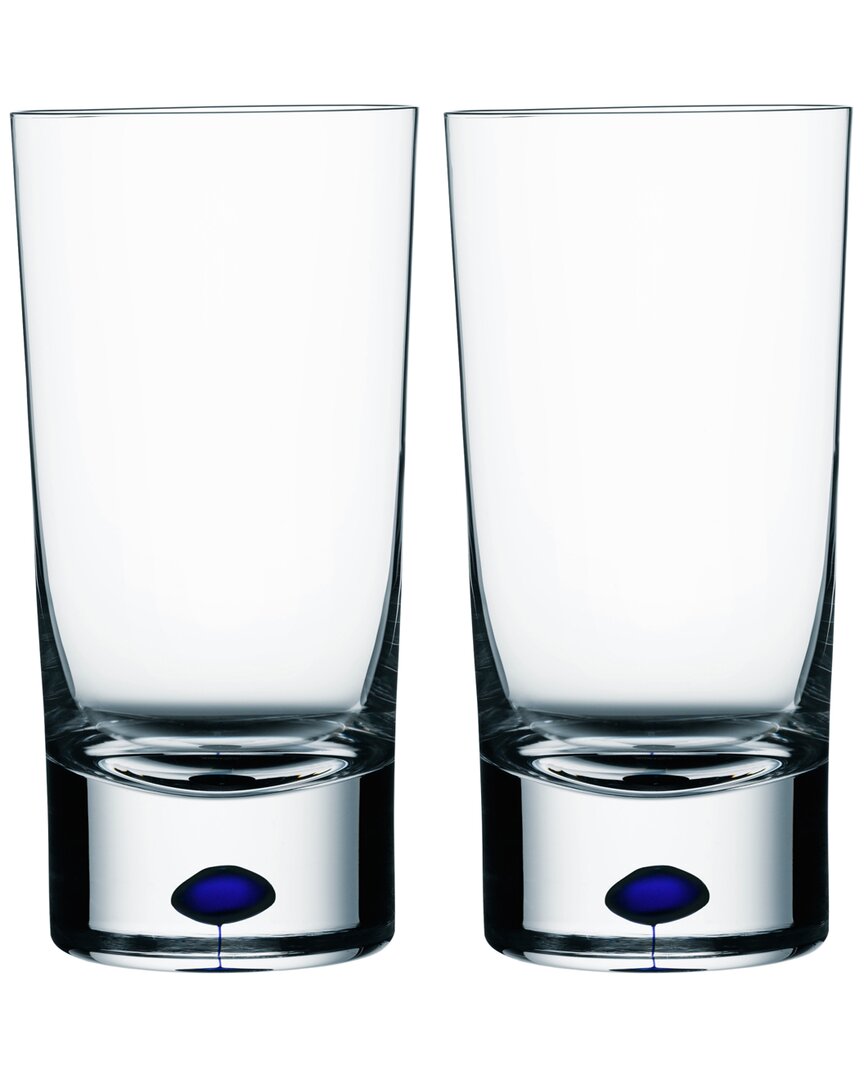Orrefors Intermezzo Set Of 2 13Oz Tumblers Clear