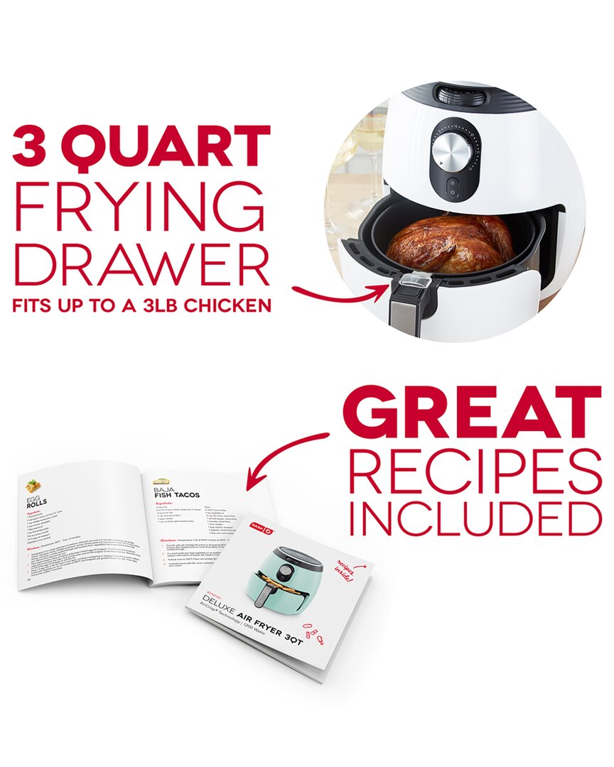 Dash Deluxe Air Fryer 3Qt