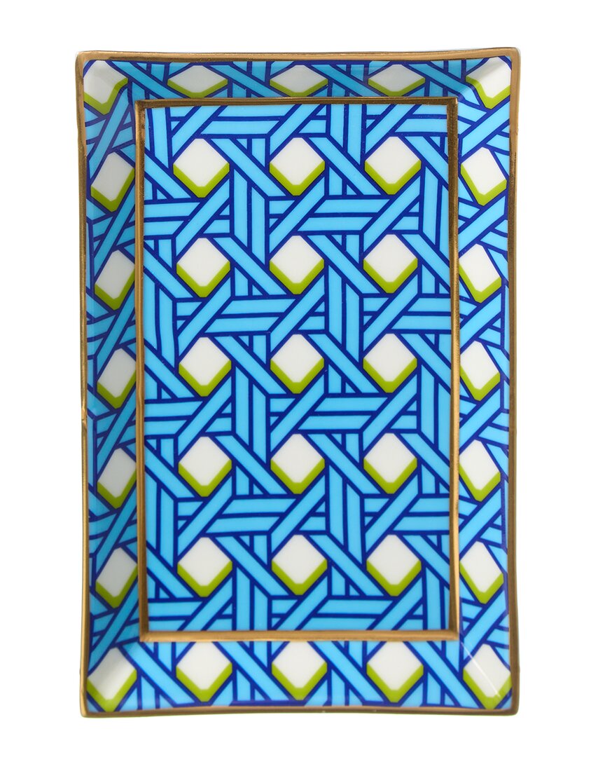 Jonathan Adler Basketweave Rectangle Tray