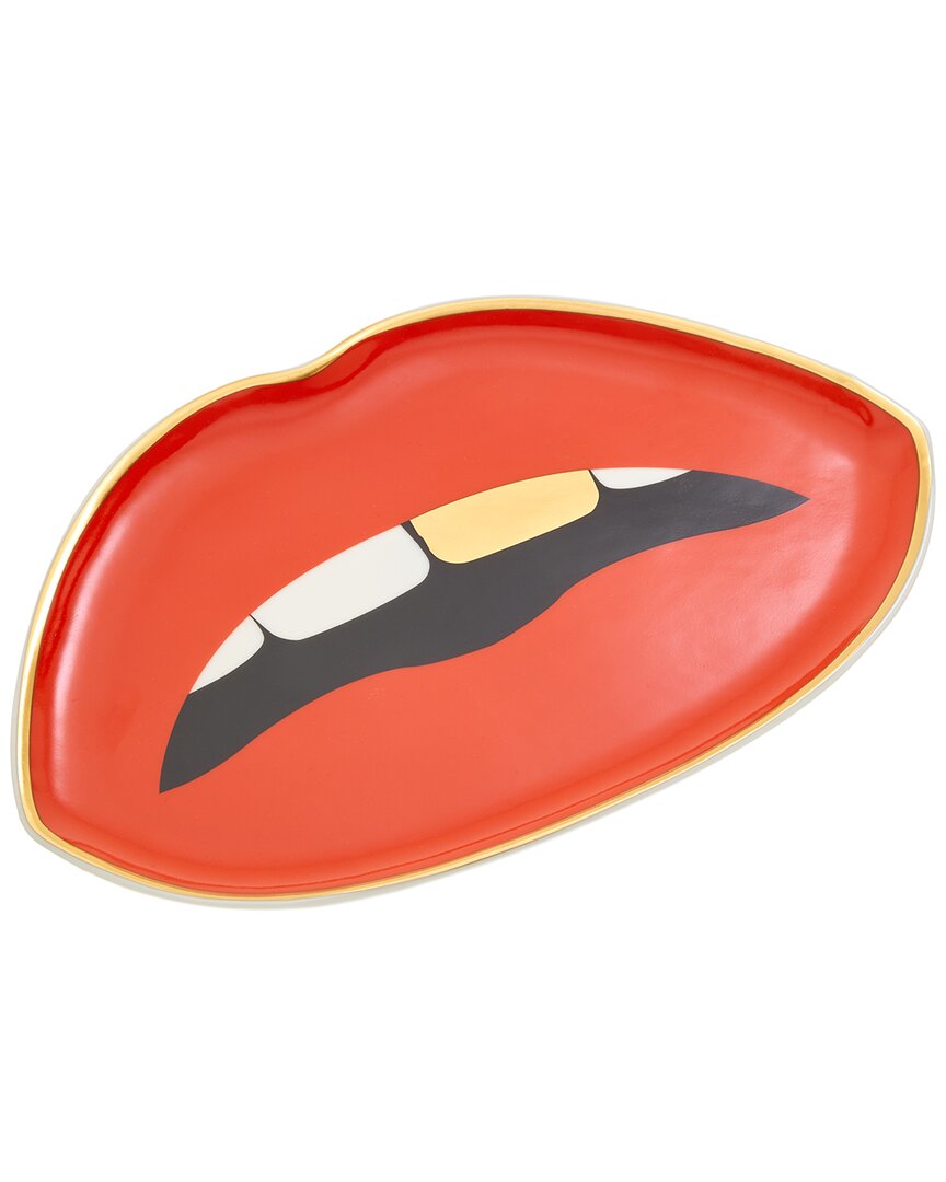 Jonathan Adler Lips Trinket Tray Red