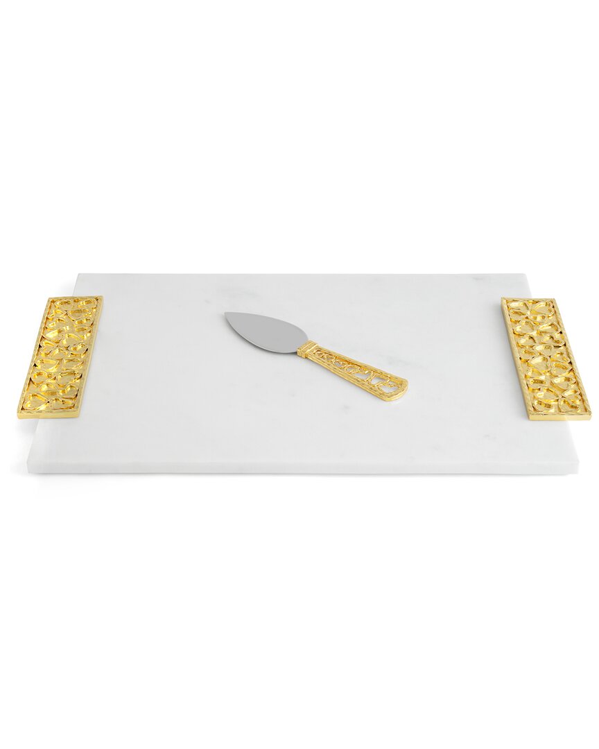Micheal Aram Heart Cheeseboard With Spreader