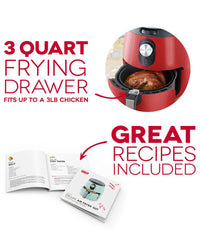 Dash Deluxe Air Fryer 3Qt