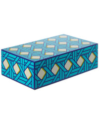 Jonathan Adler Medium Lacquer Basketweave Box