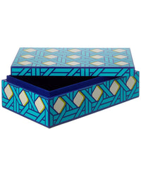 Jonathan Adler Medium Lacquer Basketweave Box