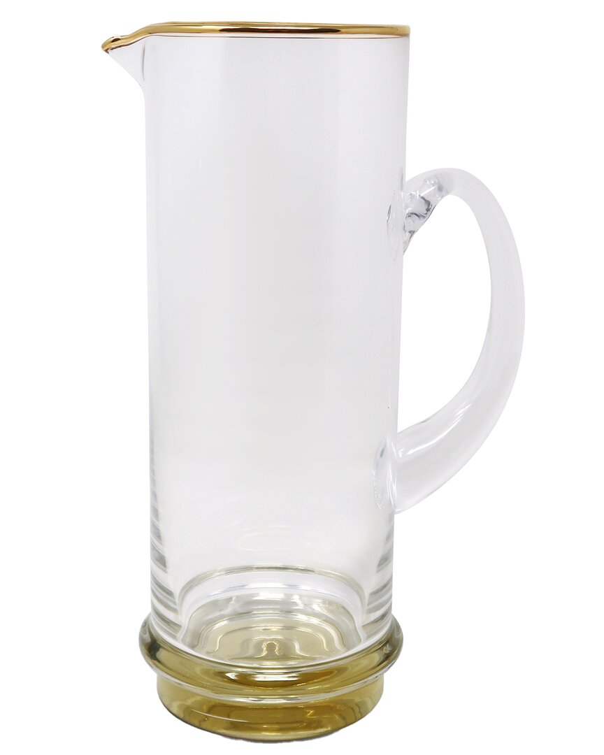 Vivience Pitcher With Base & Rim Detail