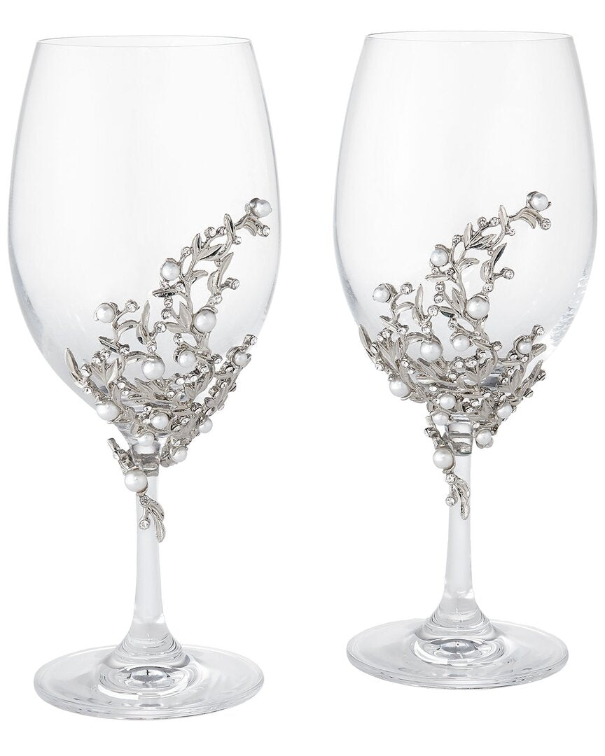 Olivia Riegel 2Pc Eleanor Stemware Set Silver