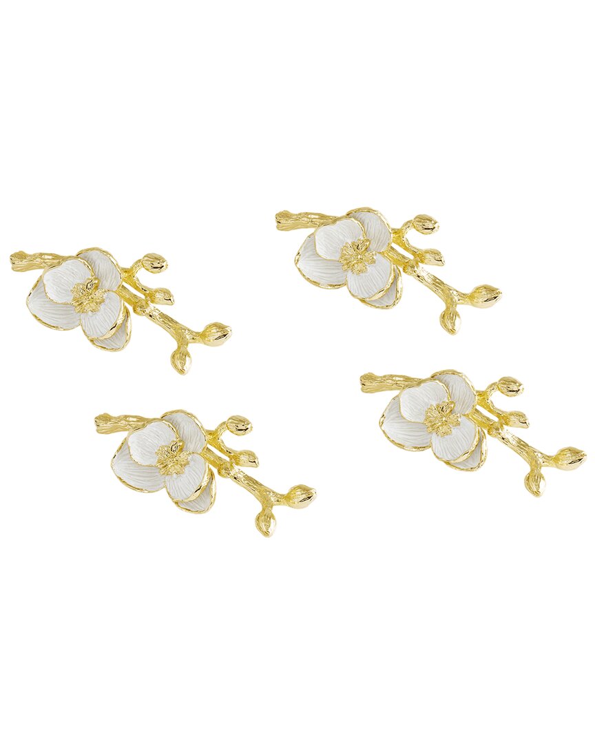Michael Aram Set Of 4 Orchid Place Card Holders