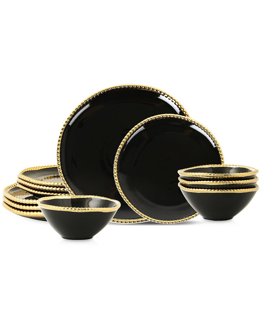 Christian Siriano Christian Siriano Akoya 12Pc Porcelain Dinnerware Set