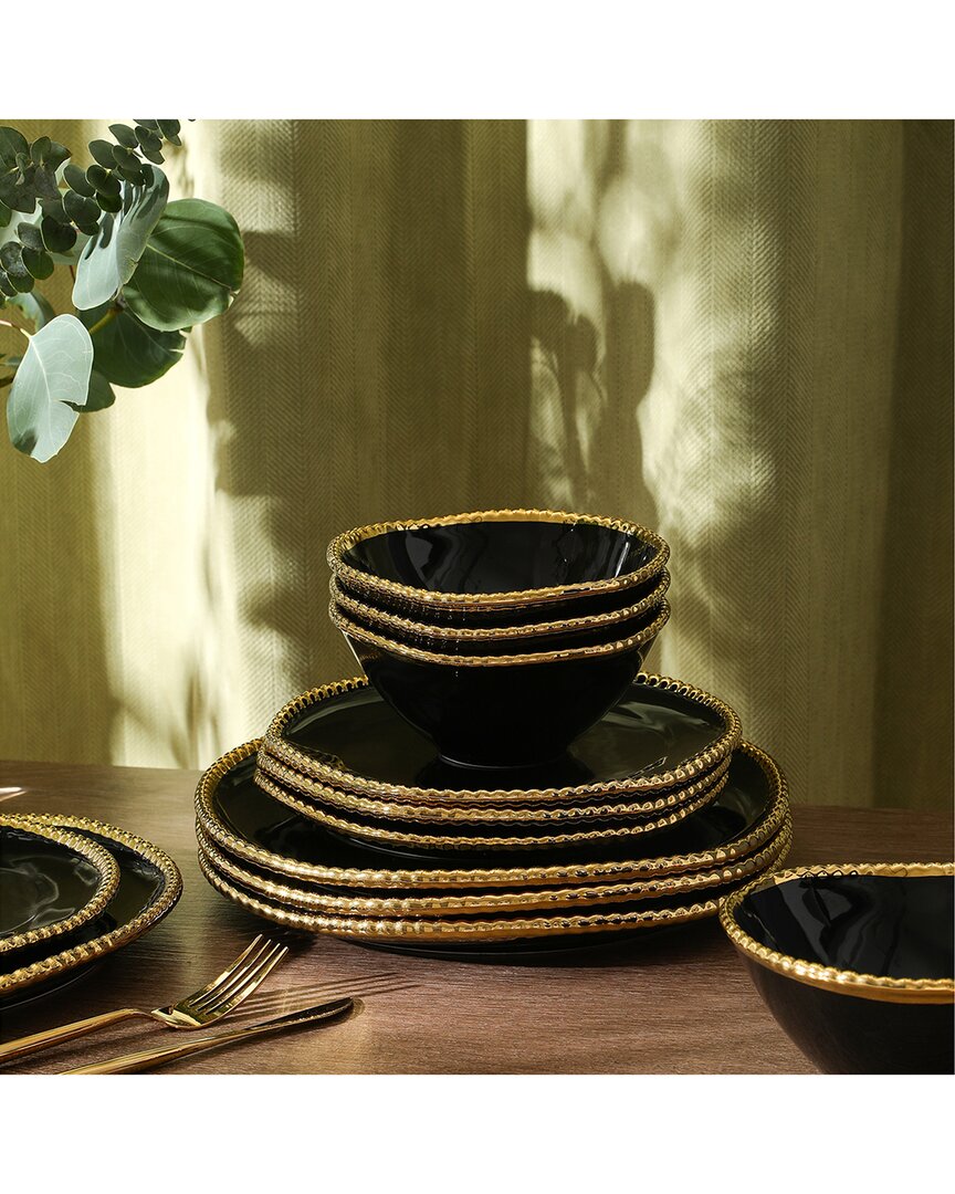 Christian Siriano Christian Siriano Akoya 12Pc Porcelain Dinnerware Set