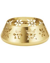 Georg Jensen Hand Polished 18K-Plated Snowflake Pillar Candleholder