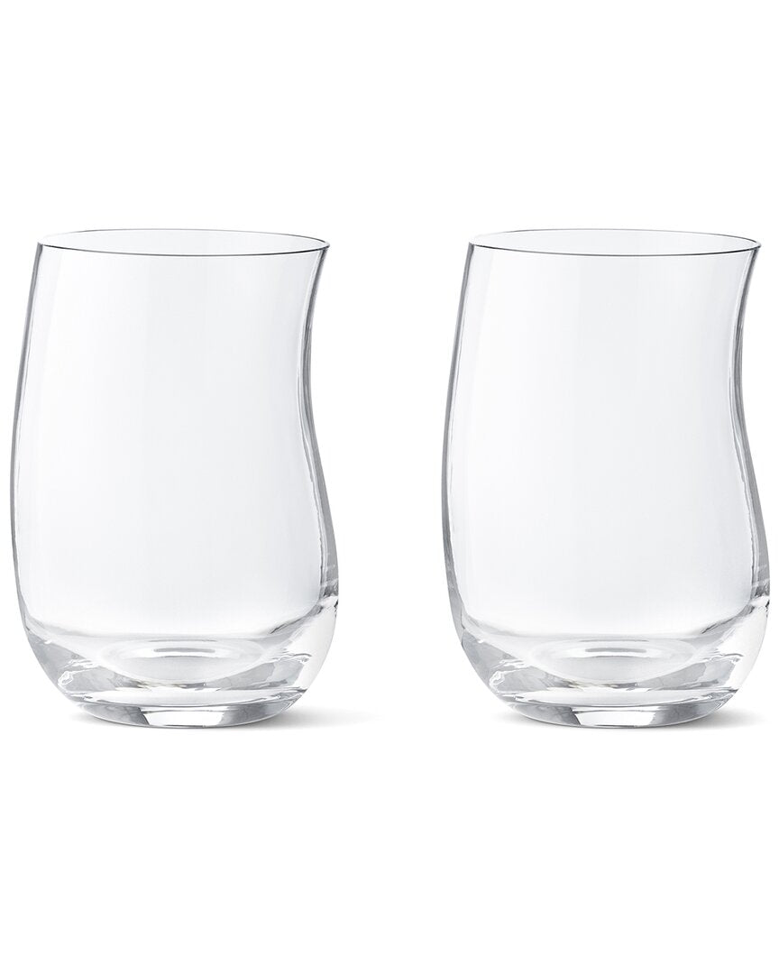 Georg Jensen Mouth Blown Cobra Tall Tumbler Pair