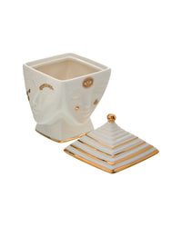 Jonathan Adler Gilded Muse Masquerade Box White