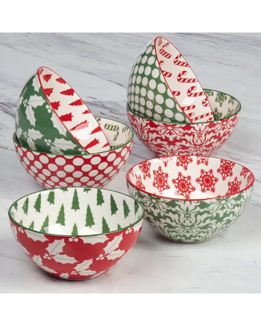 Certified International Winter Medley Small All Purpose Bowls (Set Of 6)