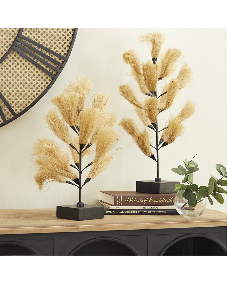 Peyton Lane Brown Wood Natural Abstract Sculpture