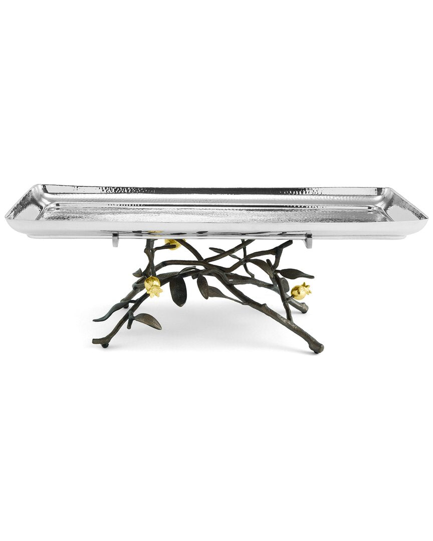 Michael Aram Pomegranate Footed Centerpiece Tray
