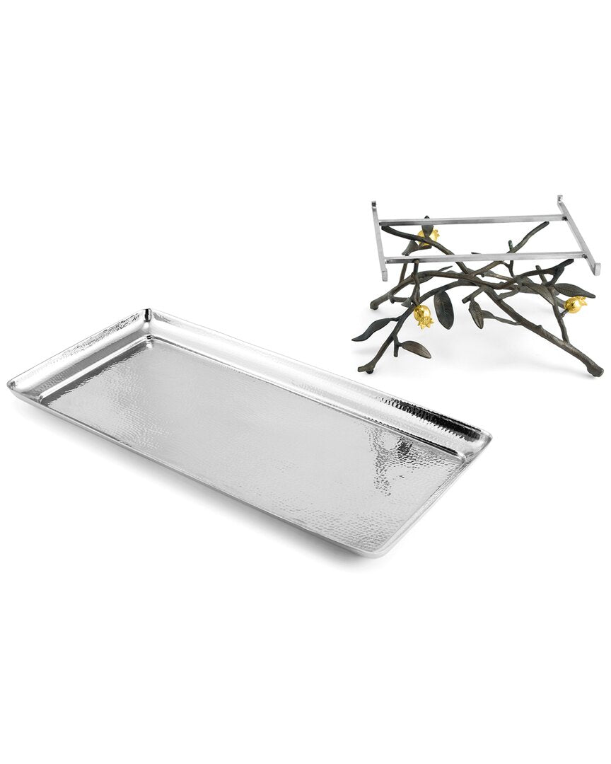 Michael Aram Pomegranate Footed Centerpiece Tray