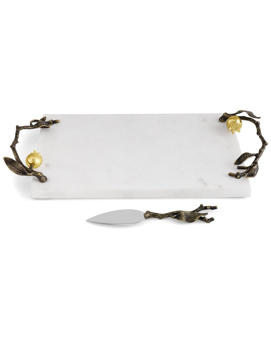 Michael Aram Pomegranate Cheese Board With Knife