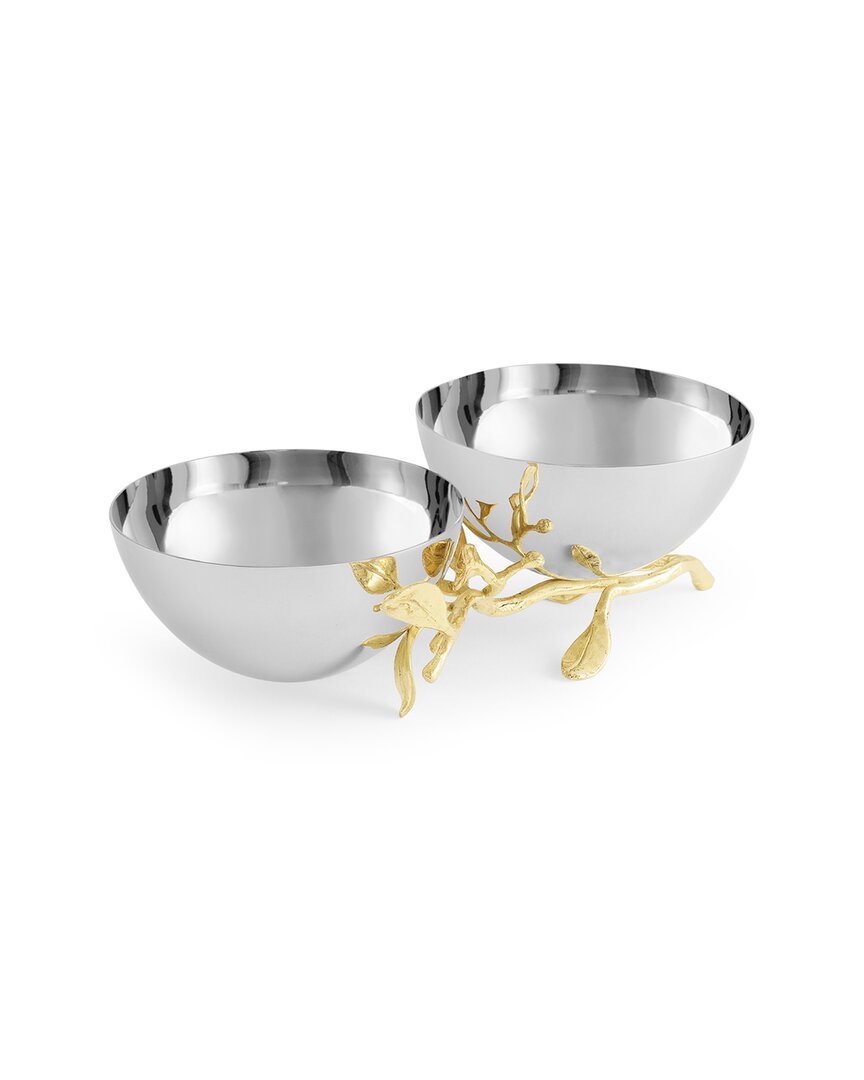 Michael Aram Laurel Gold Double Dish