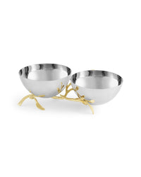 Michael Aram Laurel Gold Double Dish