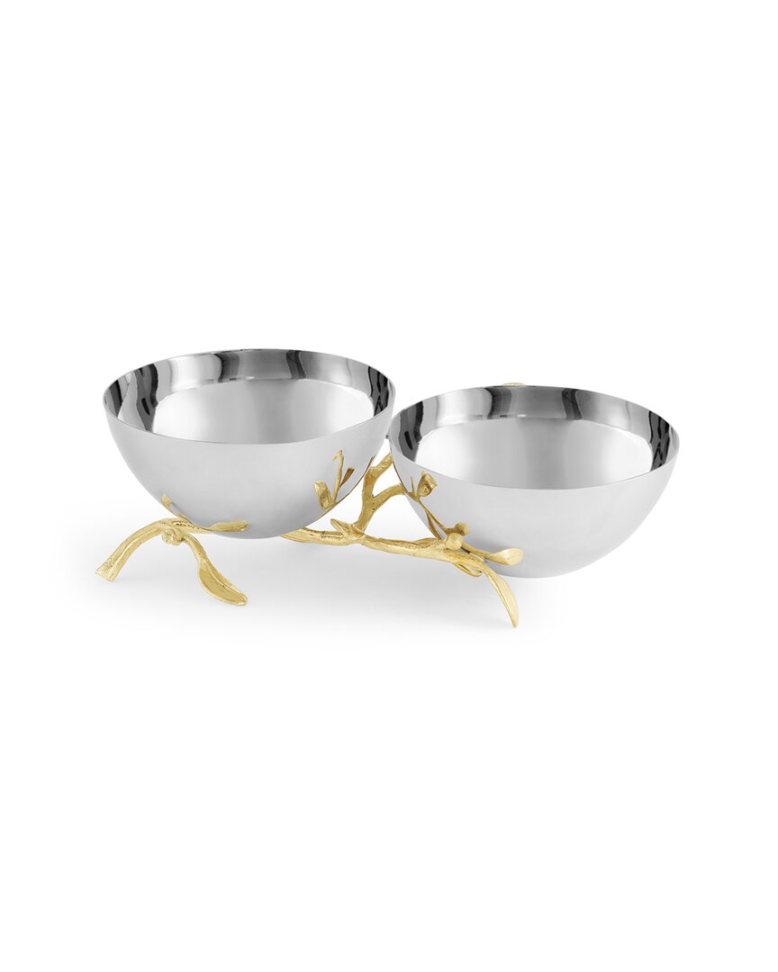 Michael Aram Laurel Gold Double Dish