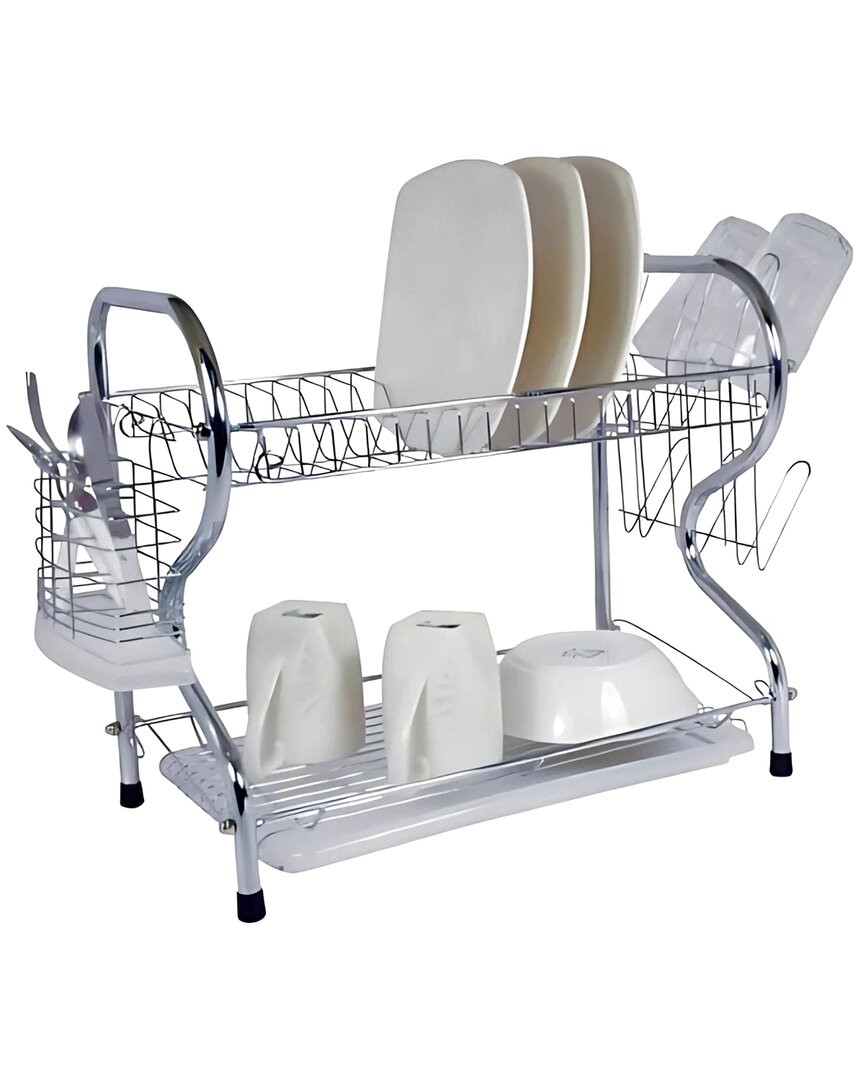 Better Chef 22-Inch 2-Tier Chrome Dish Rack