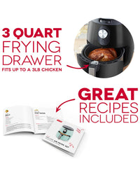 Dash Deluxe Air Fryer 3Qt