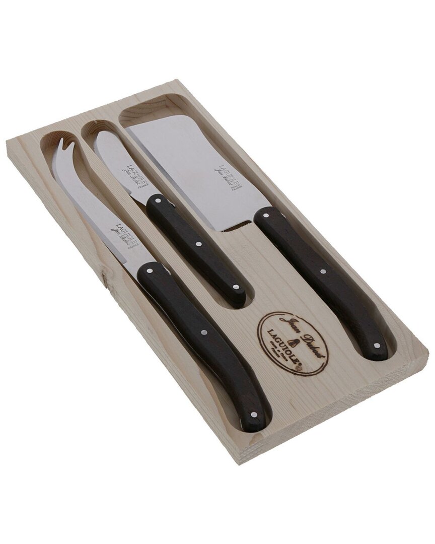 Jean Dubost 3Pc Cheese Set With Cleaver