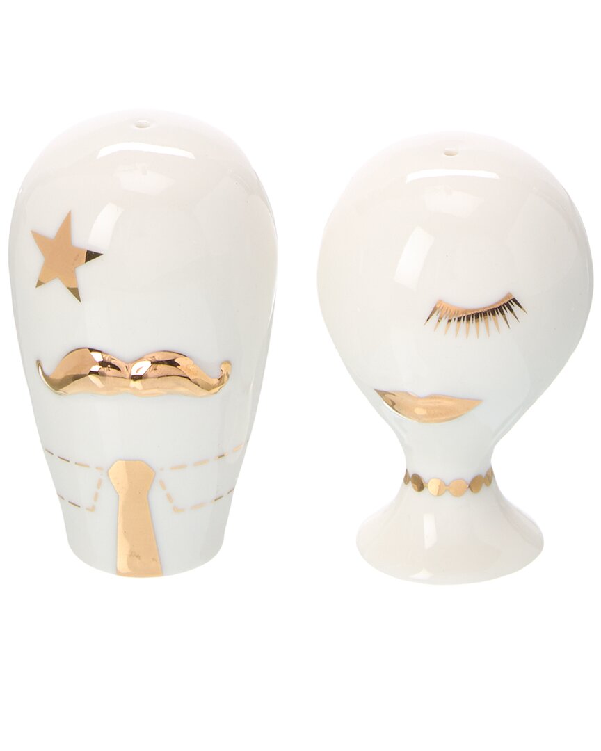 Jonathan Adler Gilded Mr. & Mrs. Muse Salt & Pepper